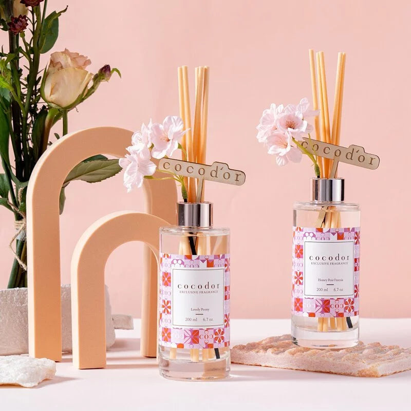 【COCODOR】粉櫻花園擴香瓶-蜜梨小蒼蘭 【COCODOR】Scent Diffuser-Honey Pear Freezia 200ml (28 CTN)