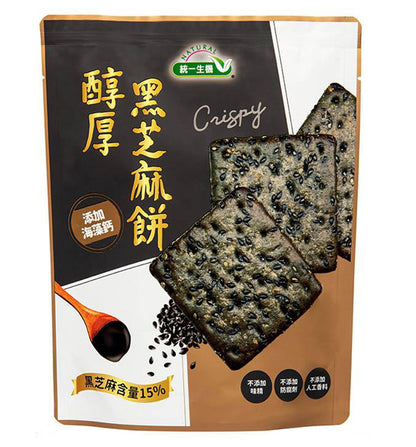 【統一生機】醇厚黑芝麻餅【NATURAL】SODA CRACKER & SESAME (12 CTN)