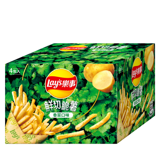 【Lay's 樂事】鮮切脆薯 香菜口味薯條 72g  Lay's CILANTRO FLAVOR FRESH-CUT CRISPY FRIES