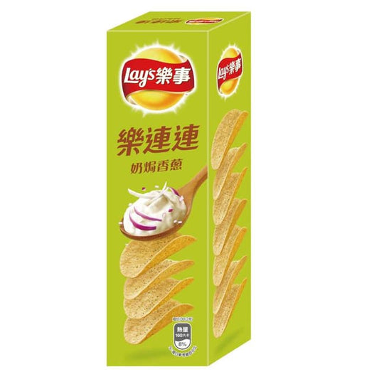 【Lay's 樂事】樂連連意合包-奶焗香蔥口味 Lay's Stax Assorted pack 60g-Sour Cream and Onion (15bCTN)