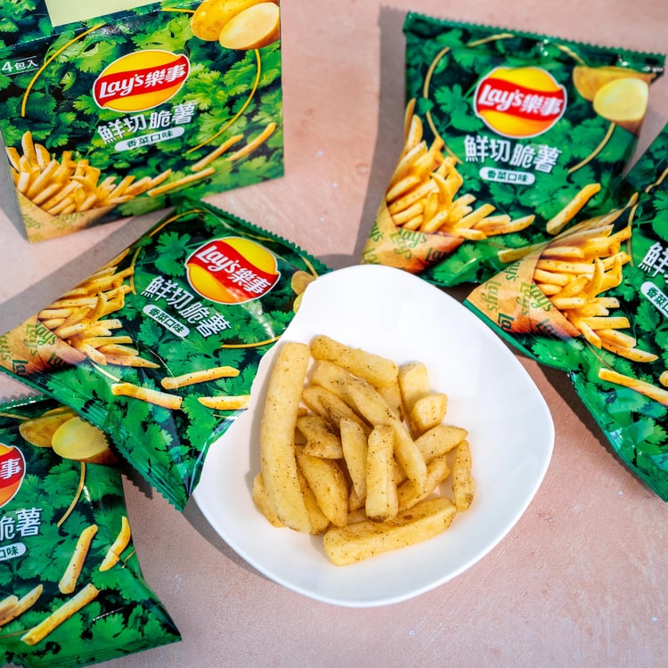 【Lay's 樂事】鮮切脆薯 香菜口味薯條 72g  Lay's CILANTRO FLAVOR FRESH-CUT CRISPY FRIES
