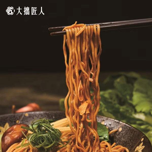 匠拌麵 鵝油金葱拌麵 (每袋3包) 五辛素) 12/ CTN【KUNG FU NOODLE】 SUN-DRIED NOODLES – PREMIUM GOOSE OIL FLAVOR (Vegan)