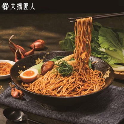 匠拌麵 鵝油金葱拌麵 (每袋3包) 五辛素) 12/ CTN【KUNG FU NOODLE】 SUN-DRIED NOODLES – PREMIUM GOOSE OIL FLAVOR (Vegan)