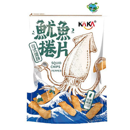 KAKA 魷魚捲片 80g 台式鹽酥 ( 16 CTN)