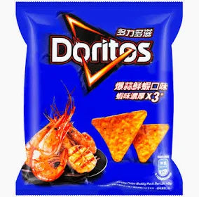 【DORITOS 多力多滋】爆蒜鮮蝦口味玉米片48g (12 CTN)